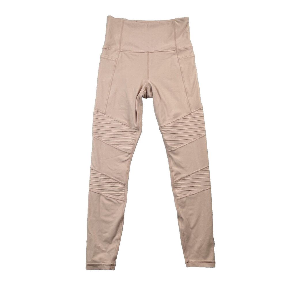 ATHLETA Womens S Orchid Pink Side Pocket Inclination Moto Yoga Pants
